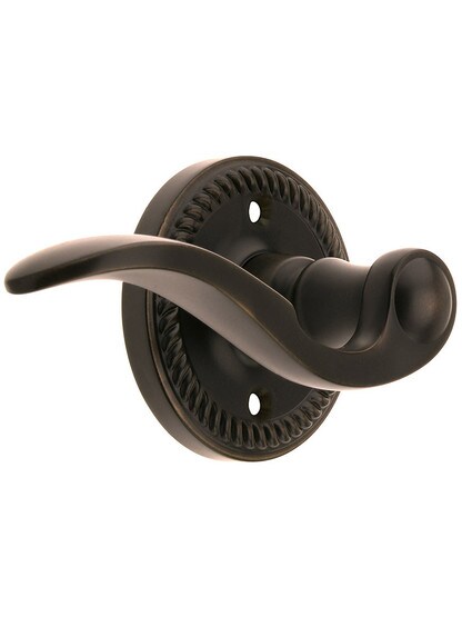 Grandeur Newport Rosette Set With Bellagio Levers Left Hand in Oil Rubbed Bronze with .